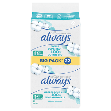 Always Cotton Protection Normal Maandverband x22