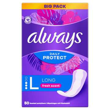Always Daily Protect Long Met Een Frisse Geur Inlegkruisjes
