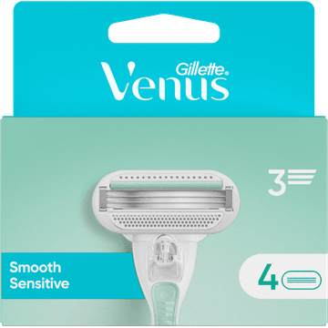 Gillette Venus Smooth Sensitive Voor Vrouwen, 4 Navulmesjes