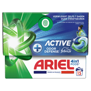 Ariel 4in1 PODS Actief Wasmiddel Capsules 15 Stuks