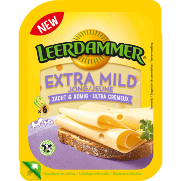 Leerdammer Kaas extra mild 50+ plakken