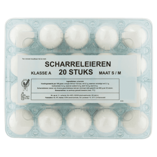 Scharrelei Wit S M
