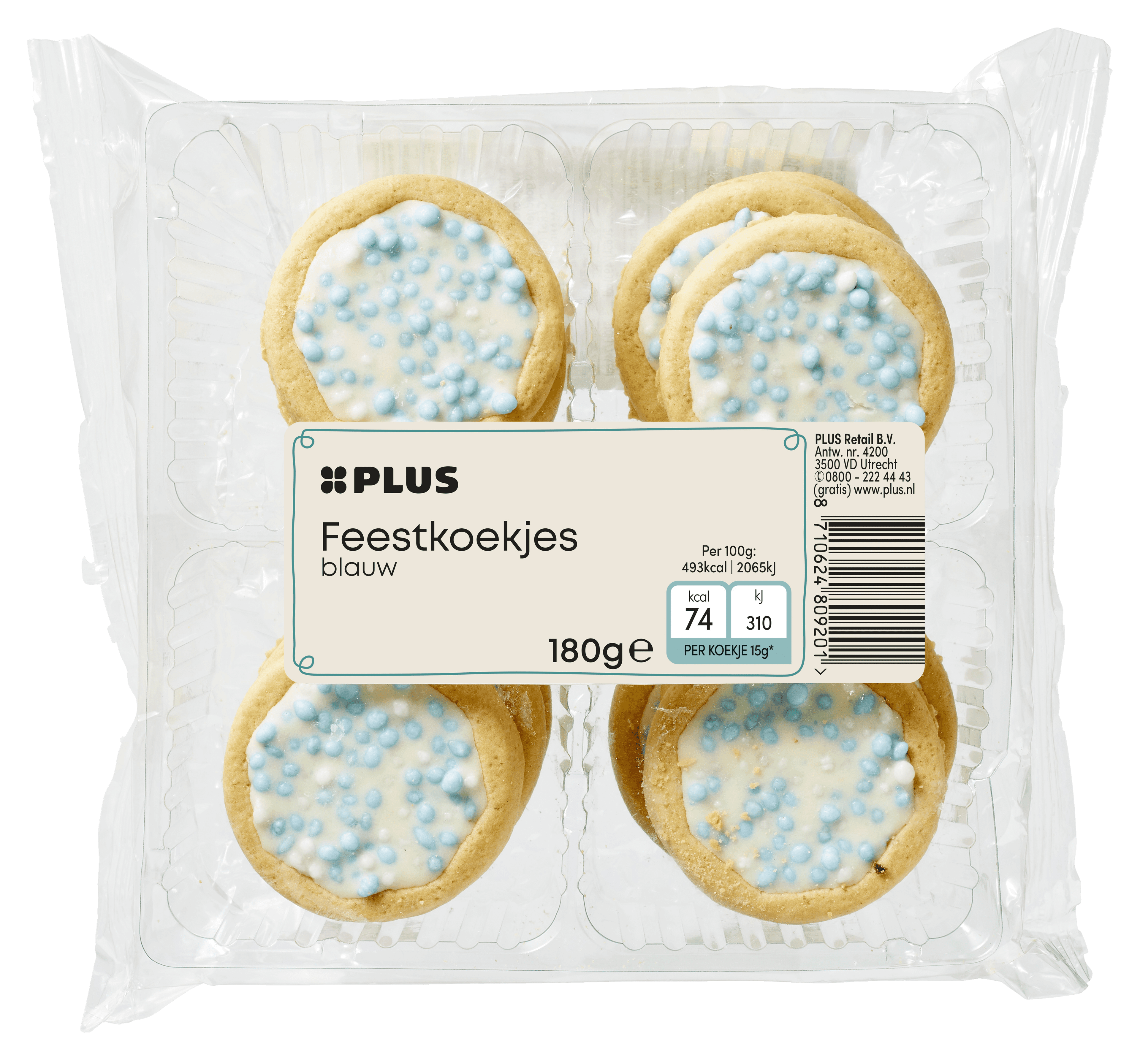 PLUS Feestkoek blauw