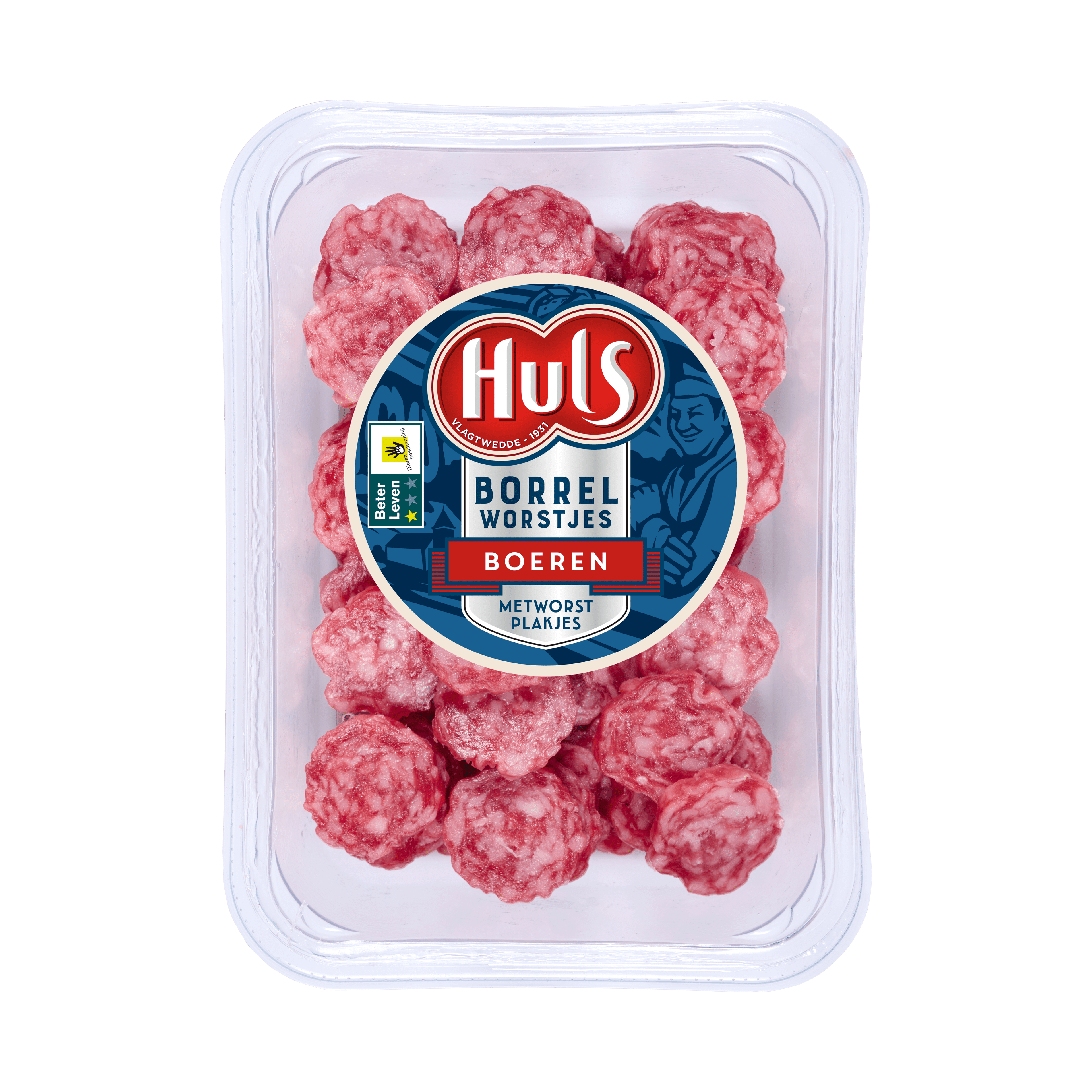 Huls Boerenmetworstplakjes BL1