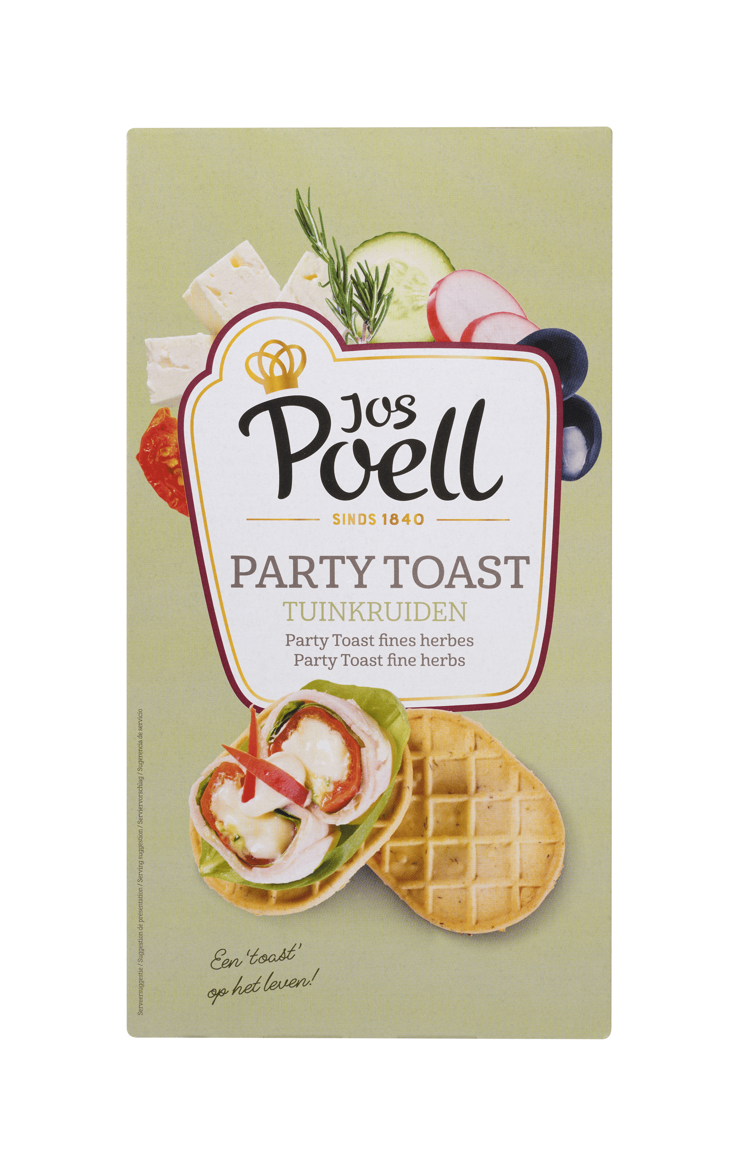 Jos Poell Party toast fijne tuinkruiden