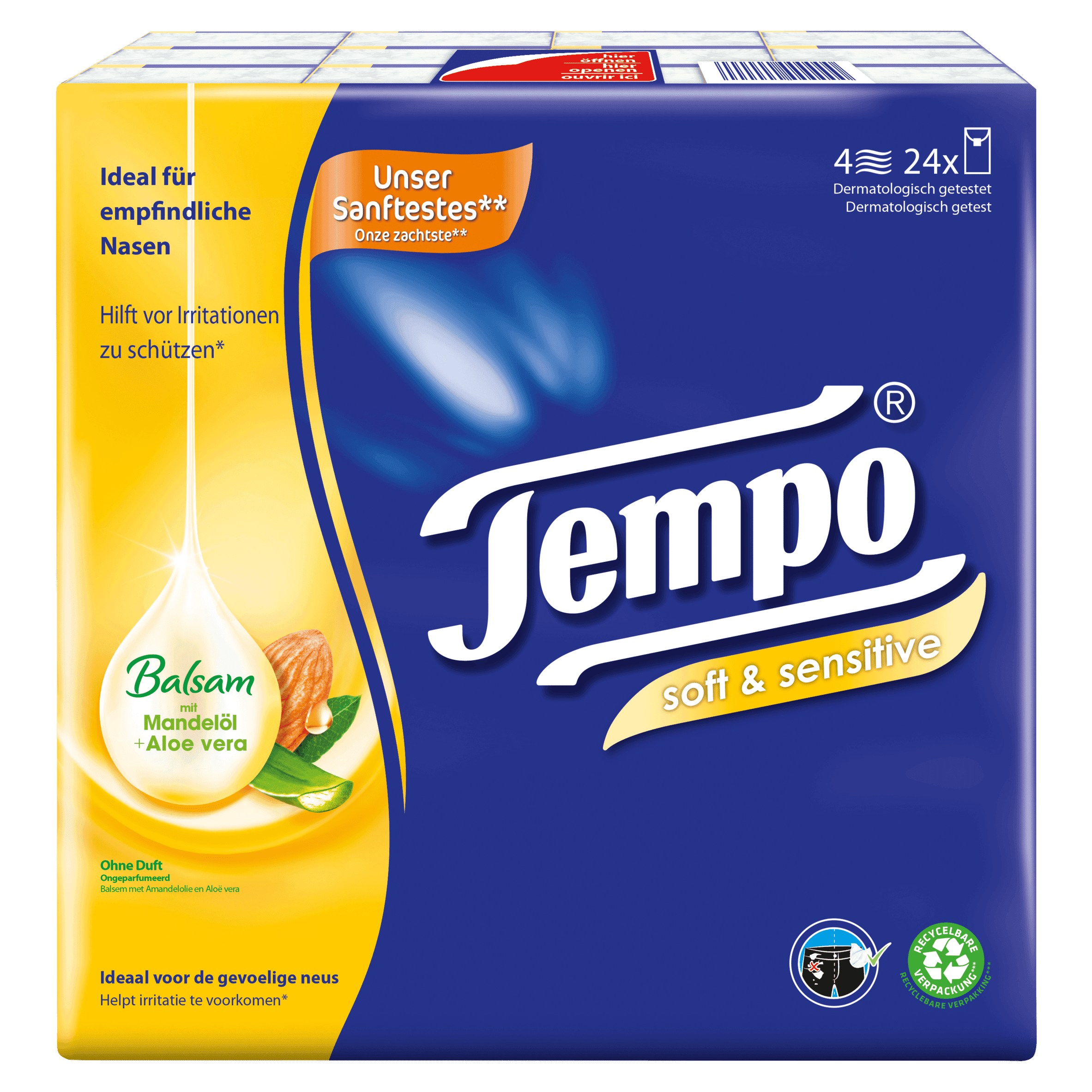 Tempo Zakdoek Soft & Sensitive