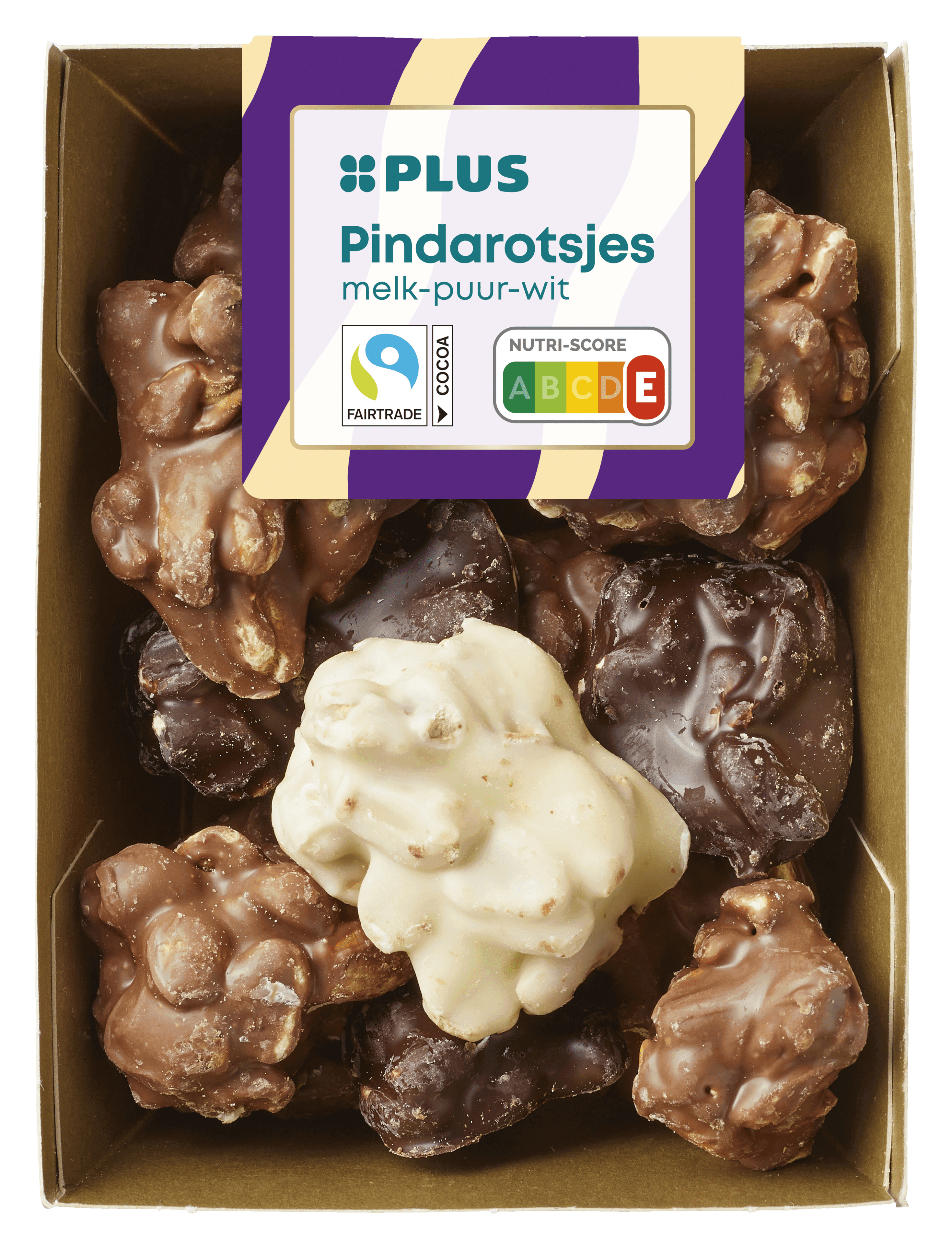 PLUS Pindarotsjes melk/wit/puur