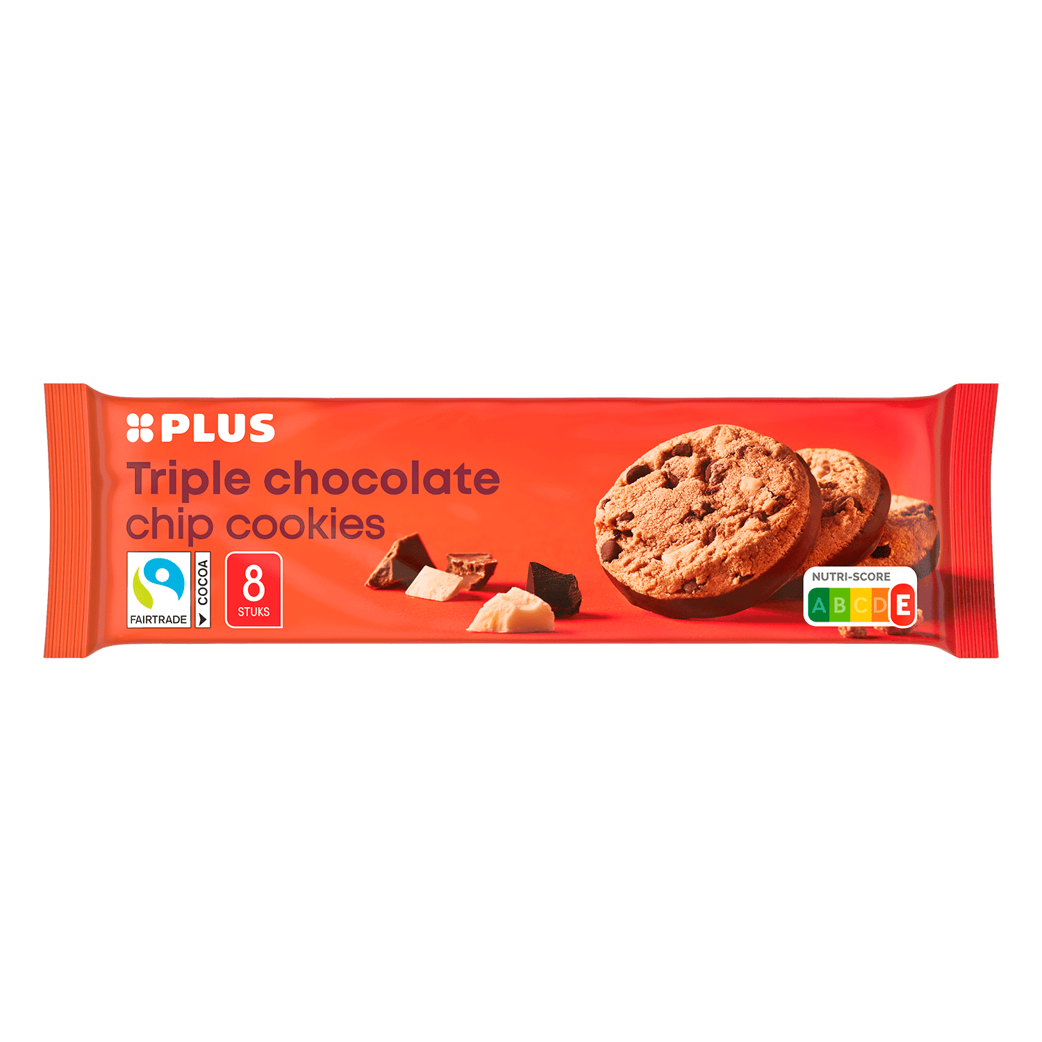 PLUS Triple chocolate chip cookies