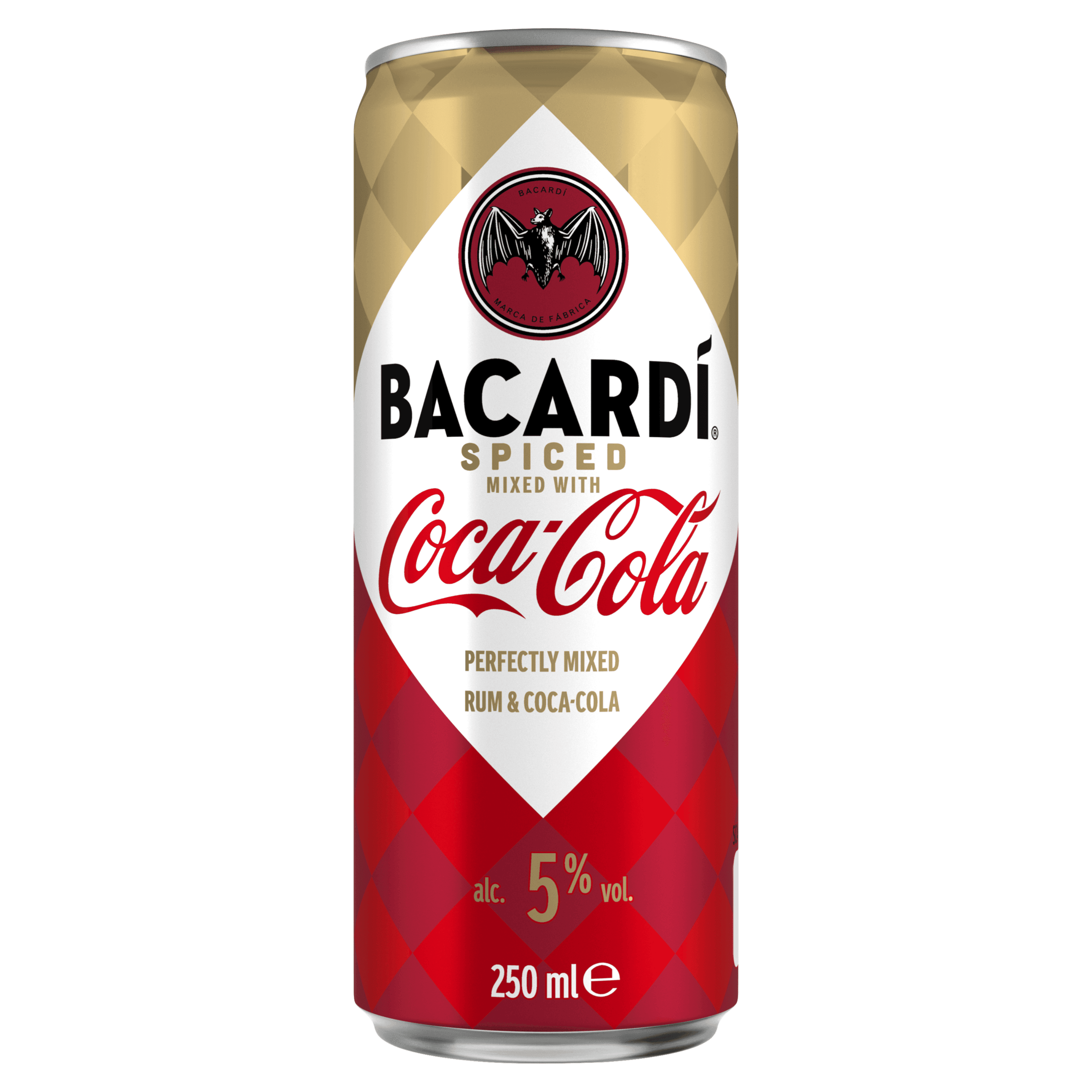 Bacardi Spiced mixed with Coca-Cola