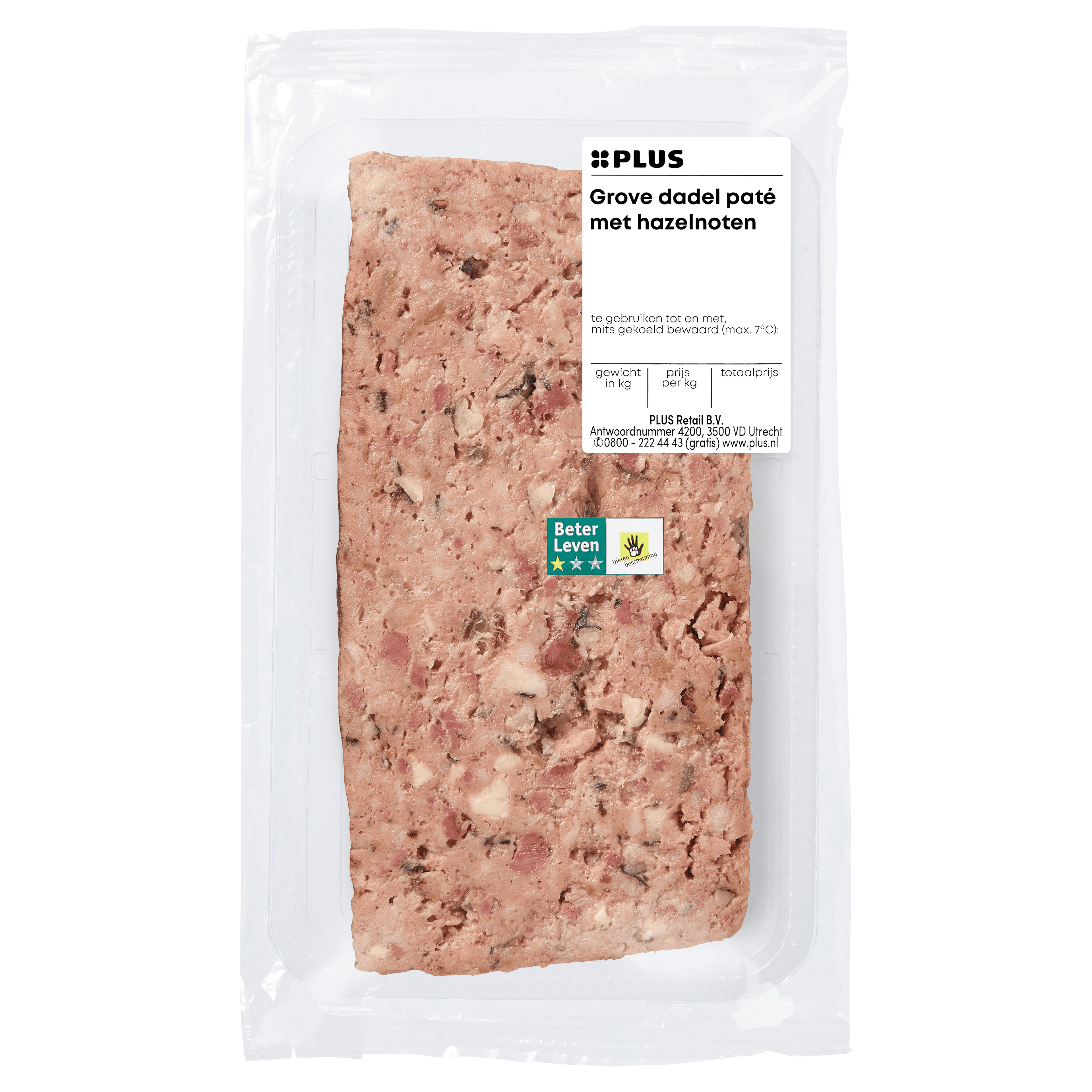 PLUS Grove dadel paté met hazelnoten