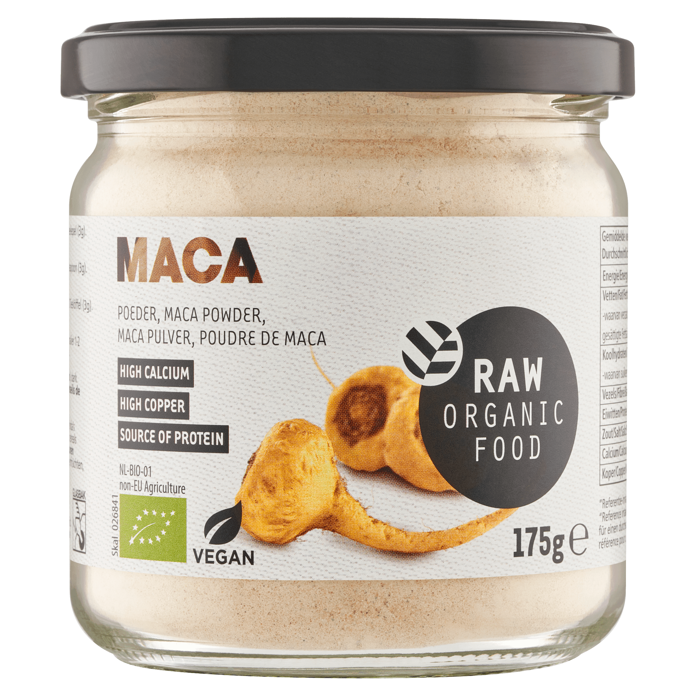 Raw Organic Food Macaopoeder