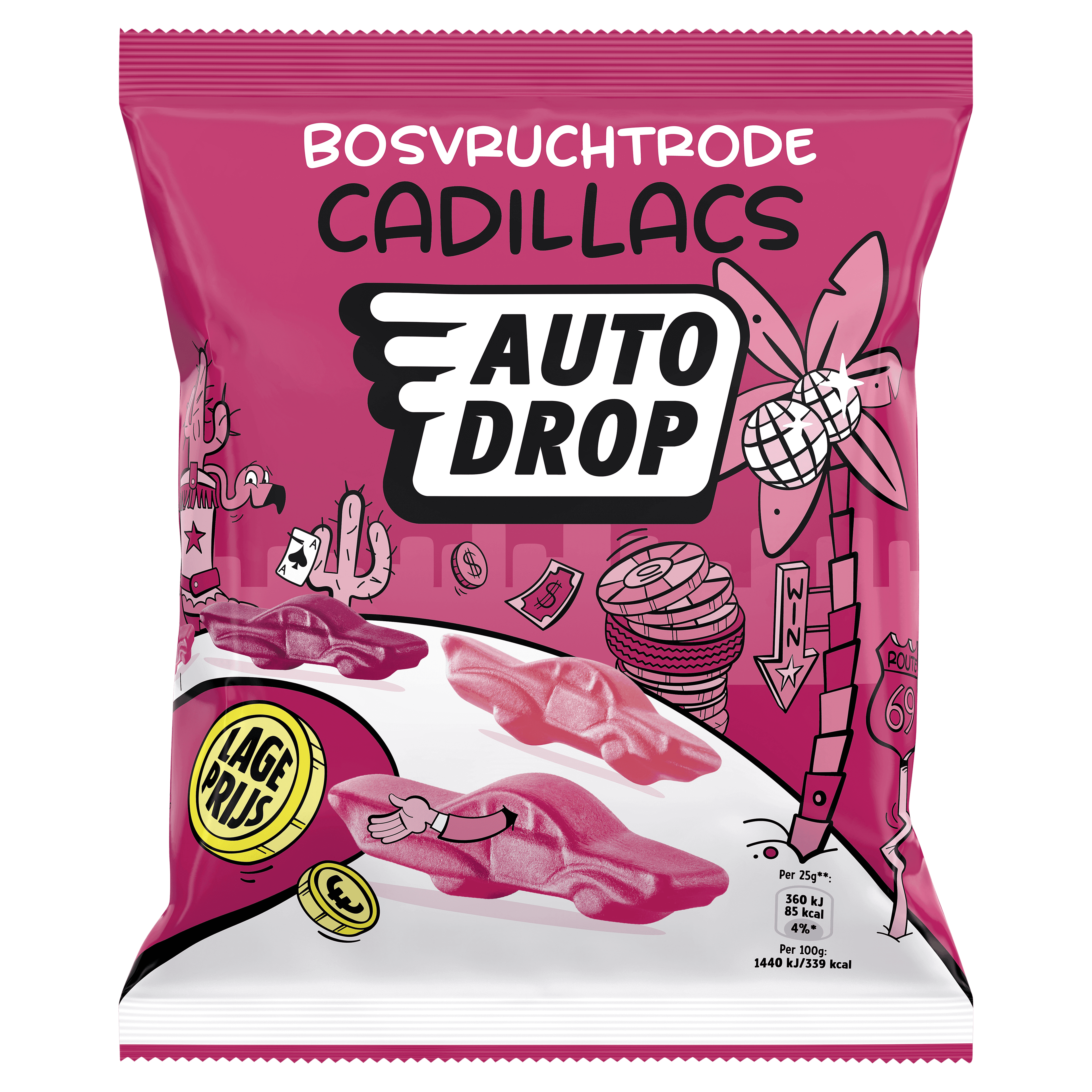 Autodrop Bosvruchtrode Cadillacs
