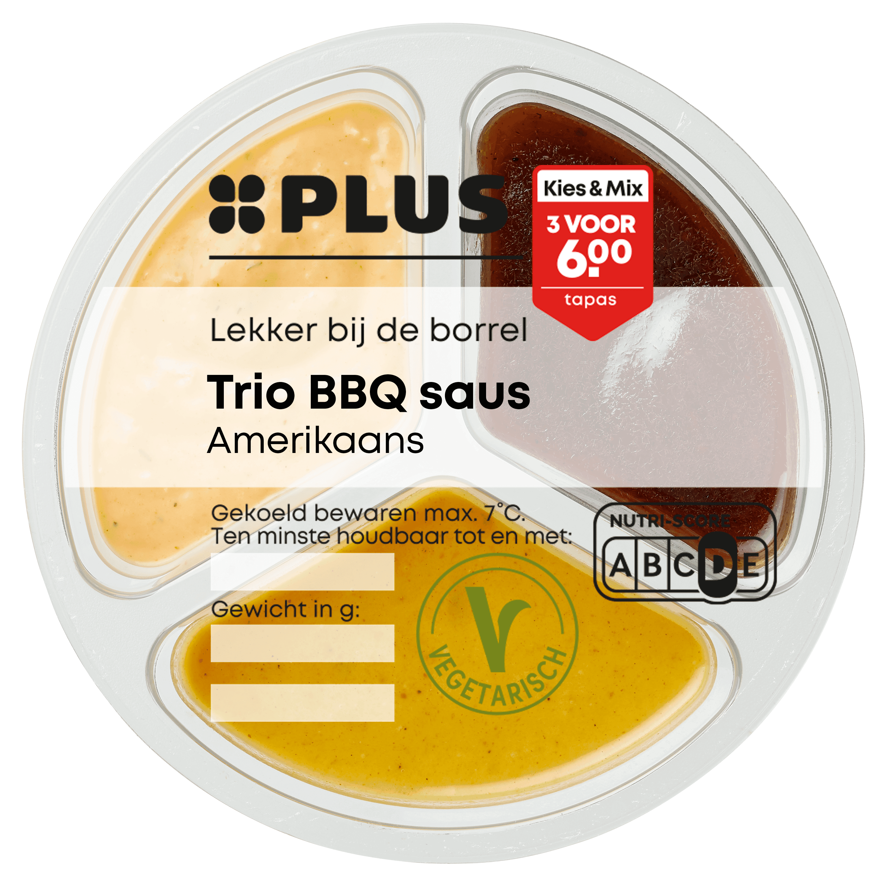 PLUS Trio BBQ saus Amerikaans