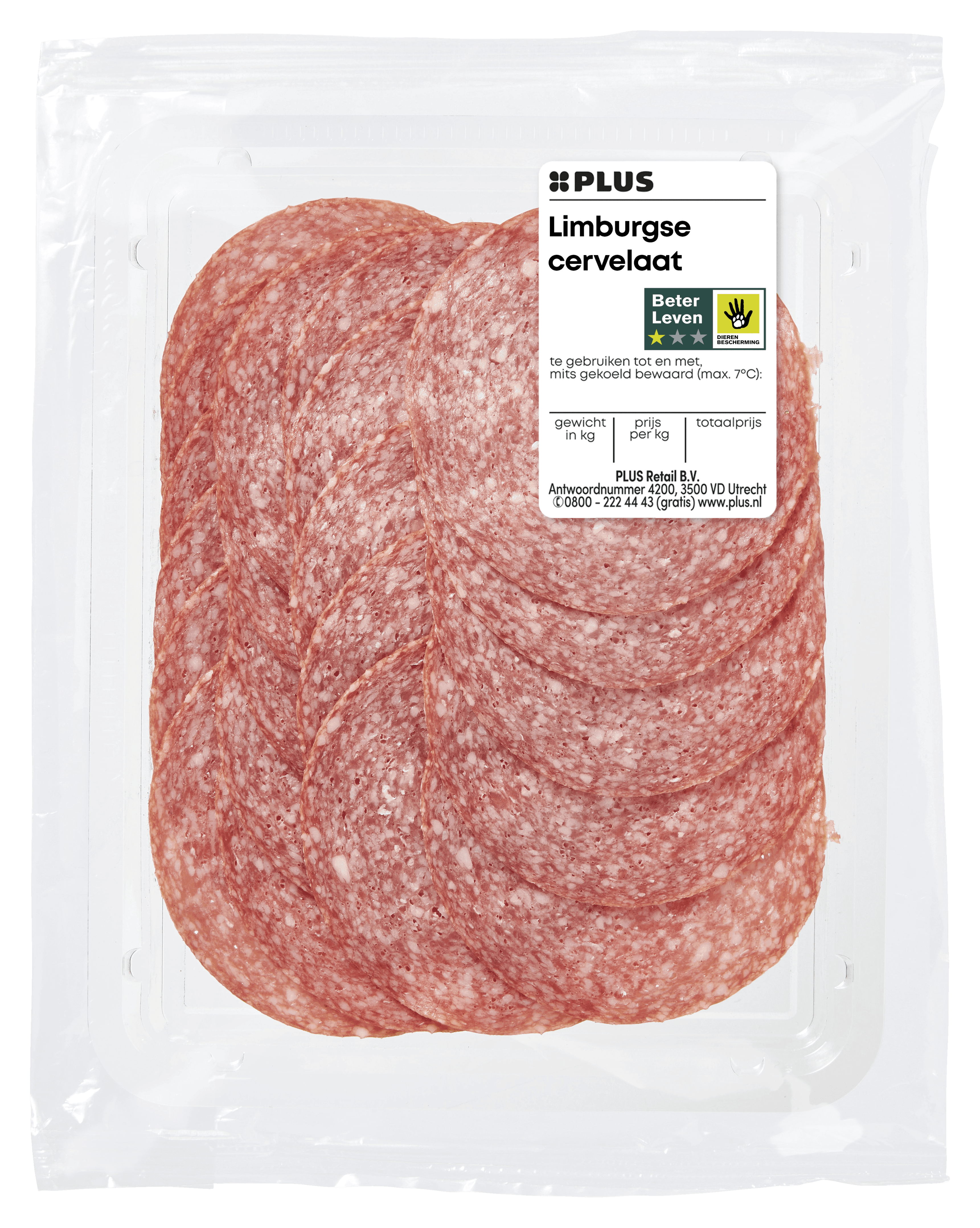PLUS Limburgse cervelaat