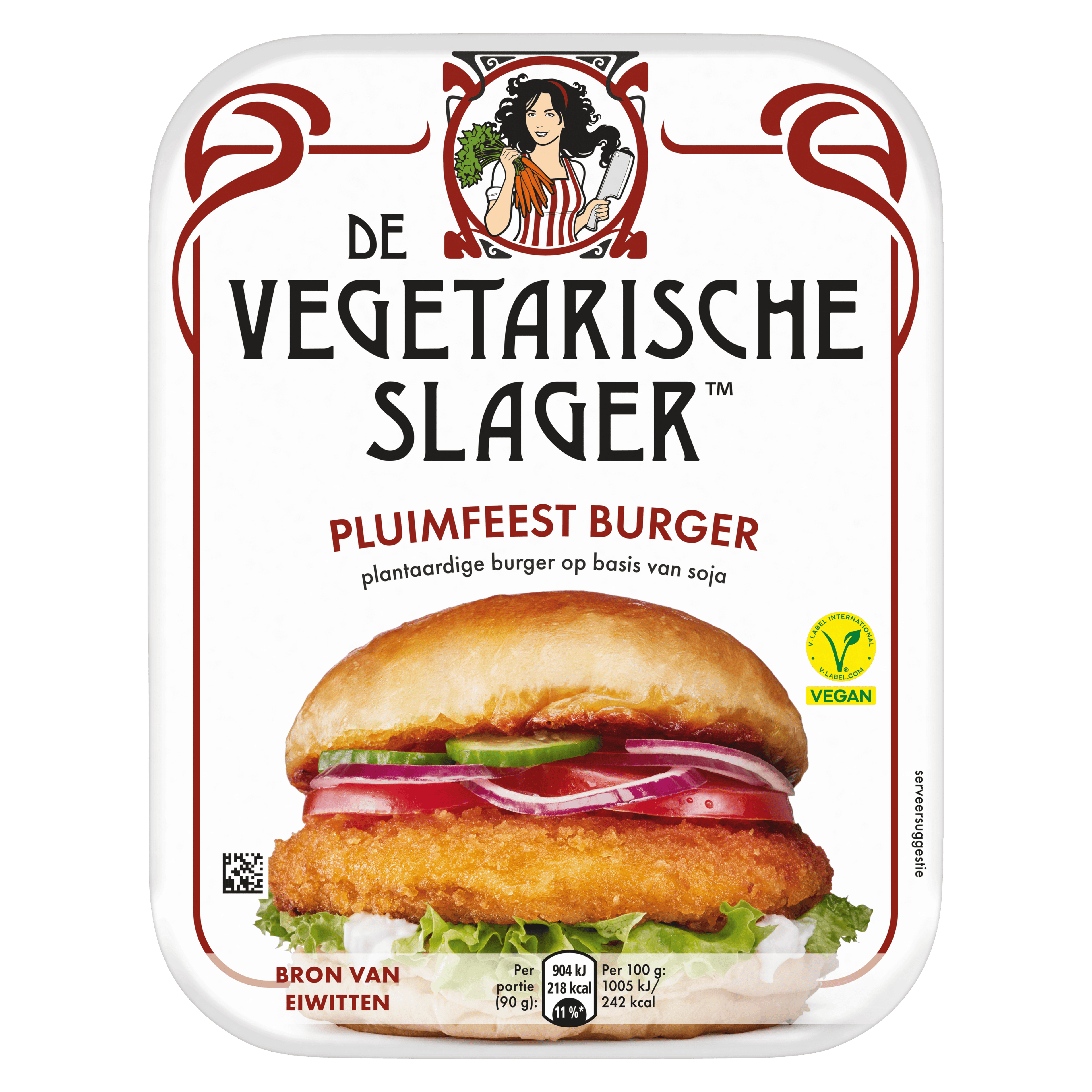 Vegetarische Slager Pluimfeest burger