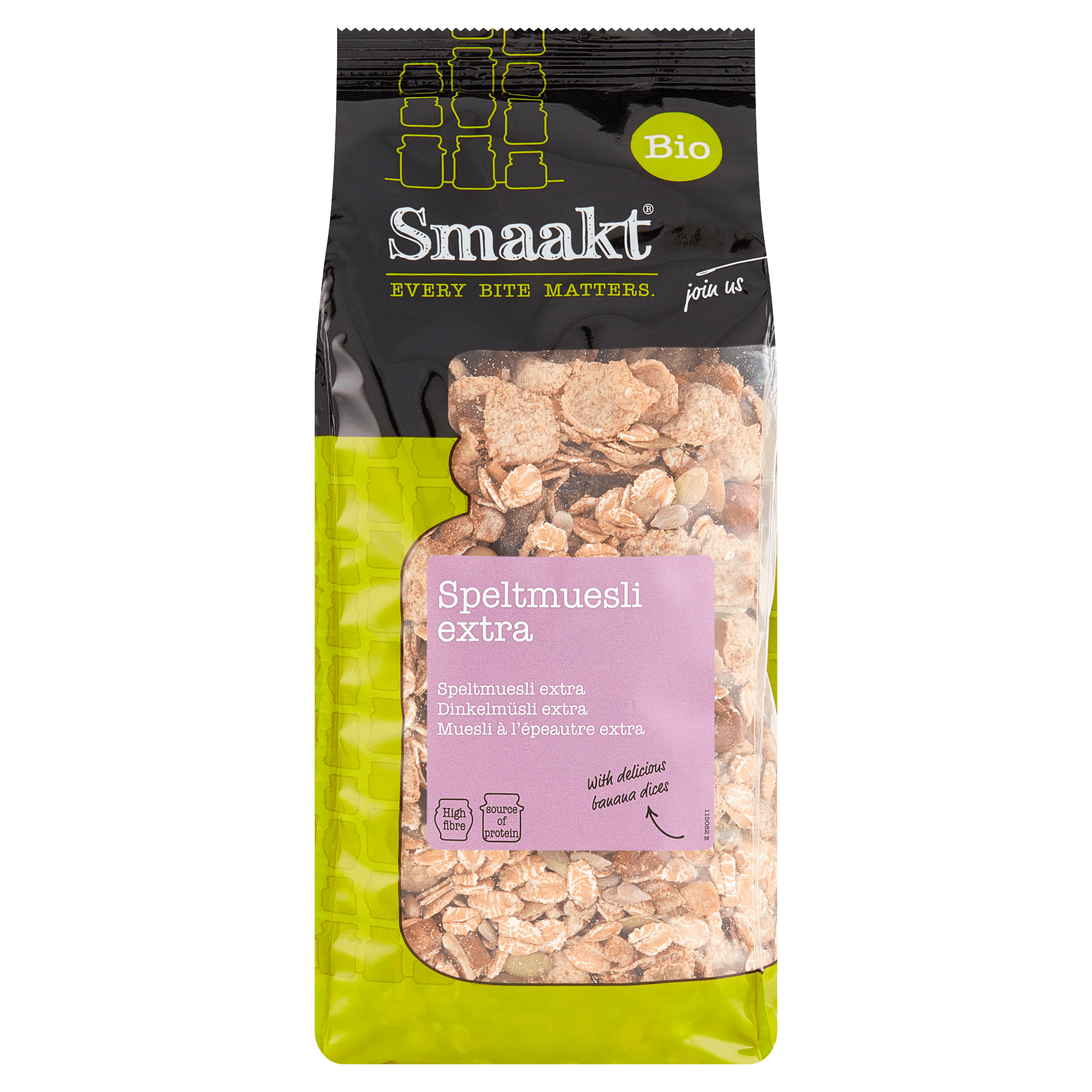 Smaakt Speltmuesli extra bio