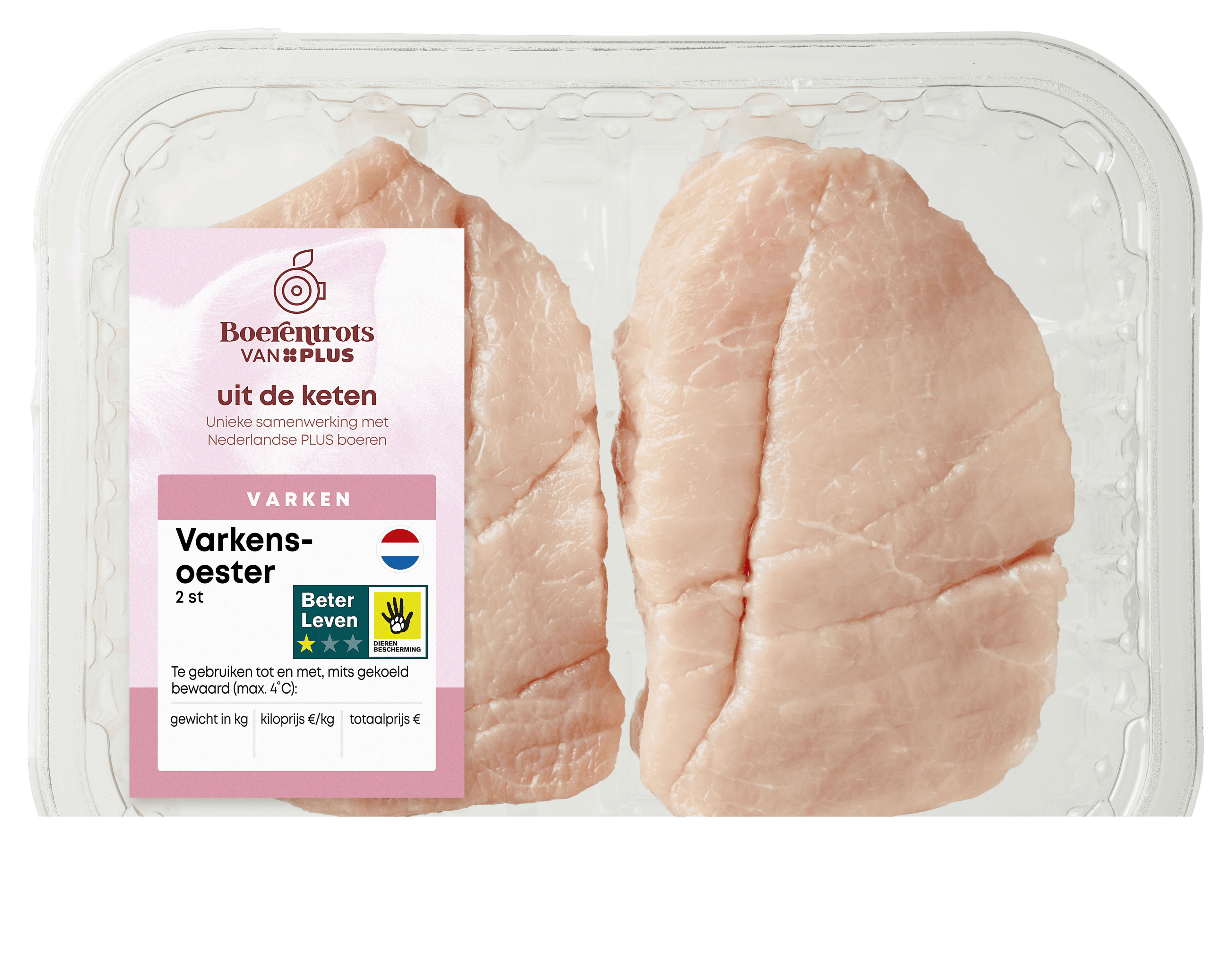 PLUS Boerentrots Varkensoester 2st