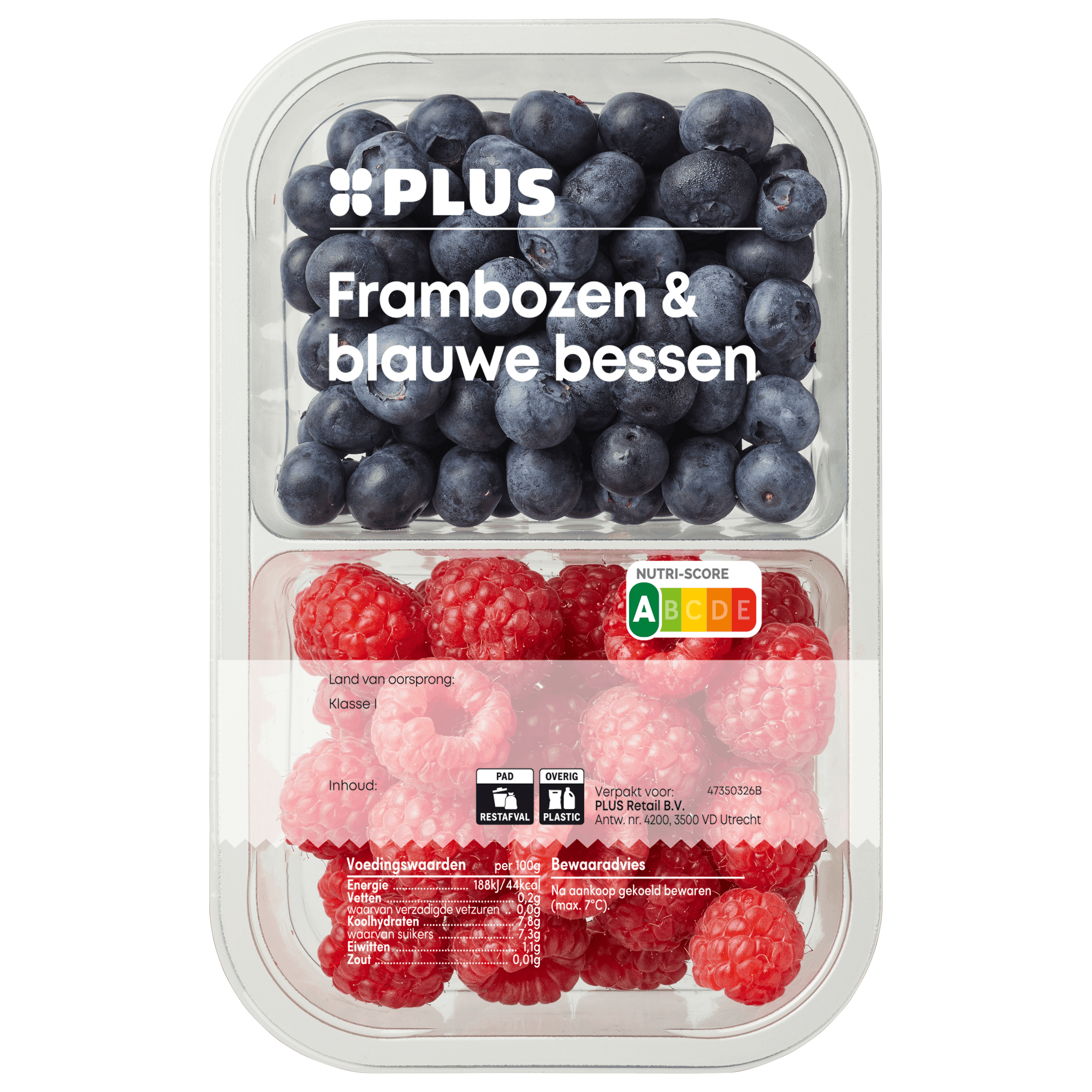 PLUS Mix Blauwe Bes en Framboos