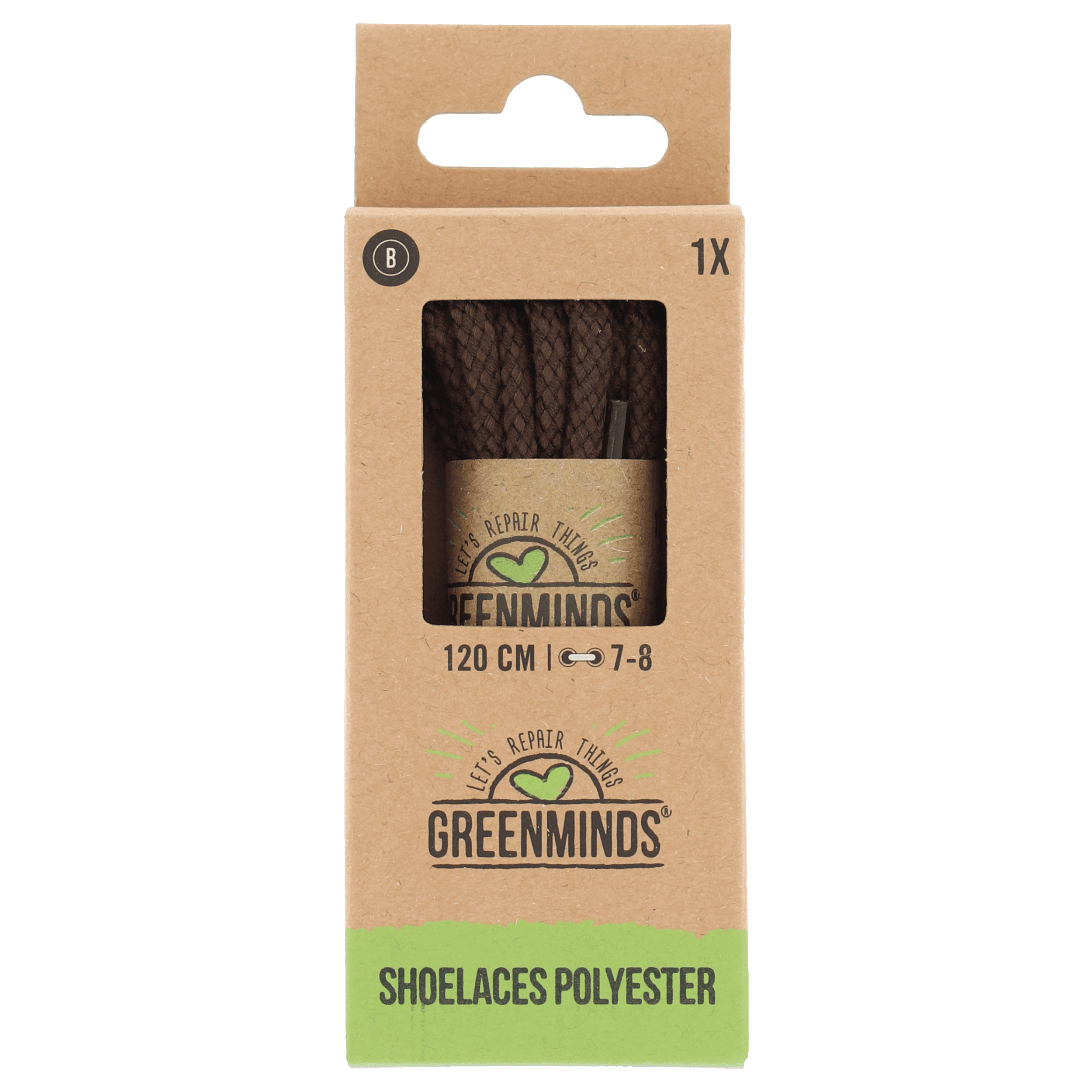Greenminds Veters Polyester Bruin 120cm