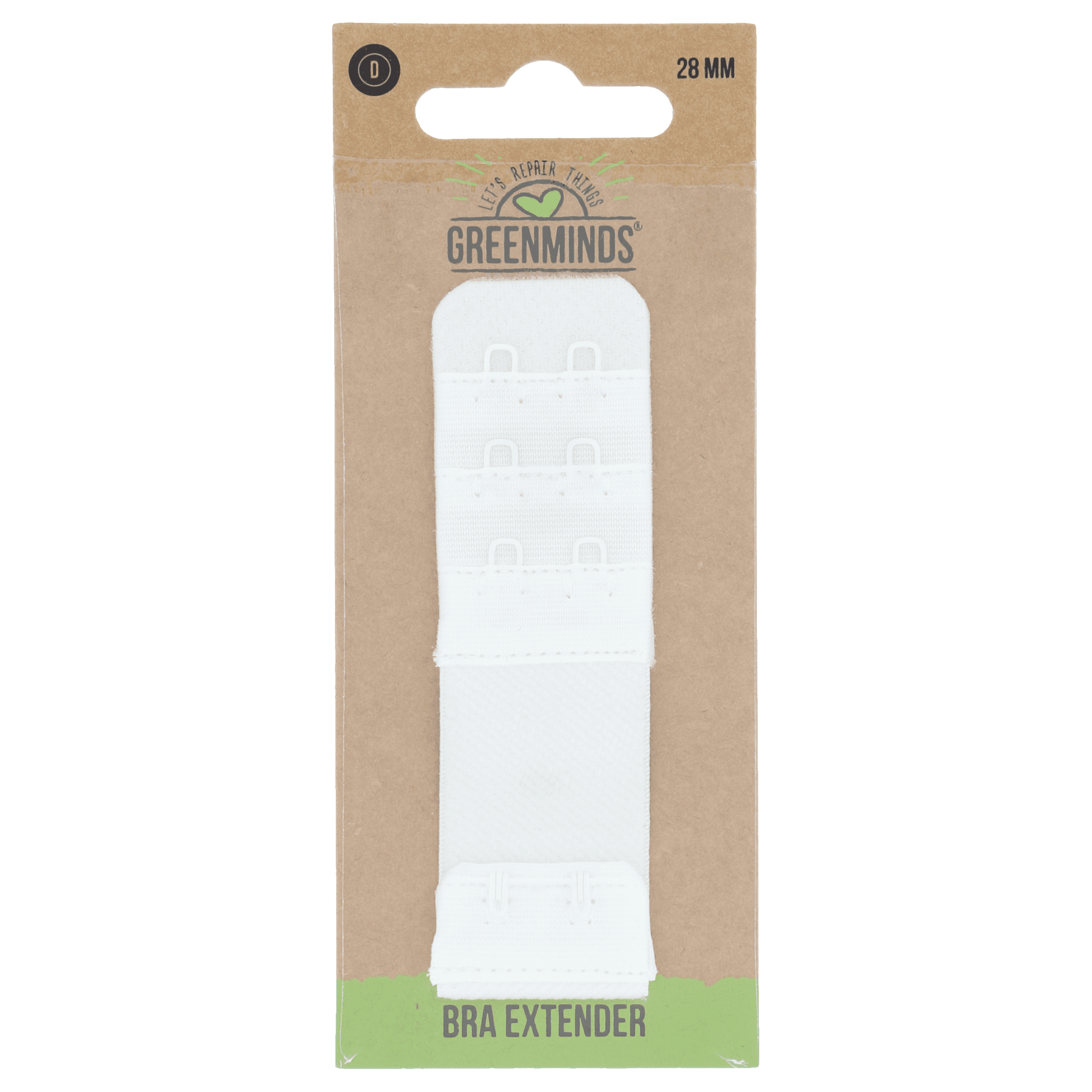 Greenminds Bh-Verlengstuk Wit 28mm