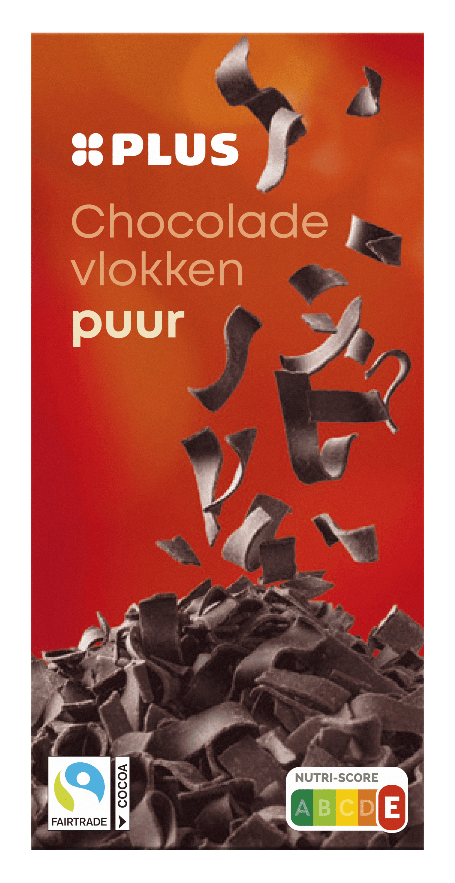PLUS Chocoladevlokken puur Fairtrade