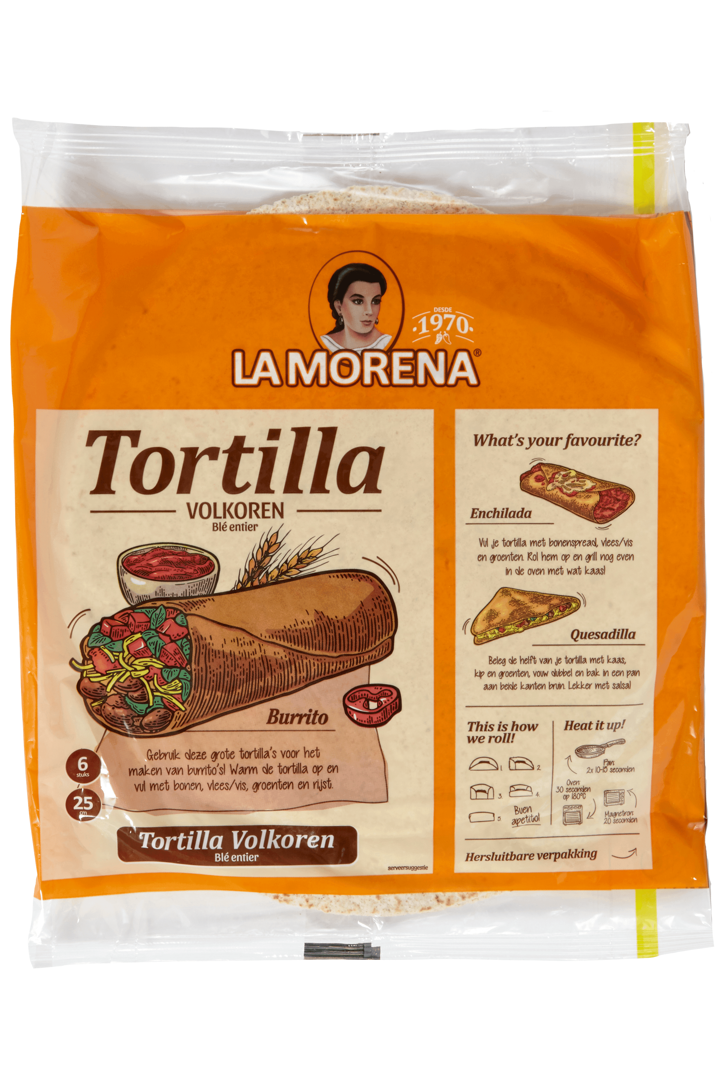La Morena Tortilla volkoren
