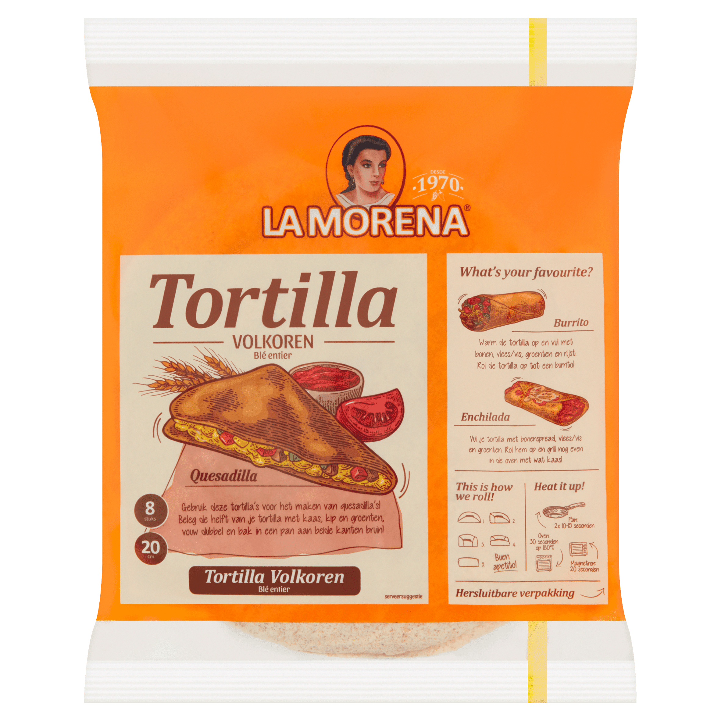 La Morena Tortilla volkoren