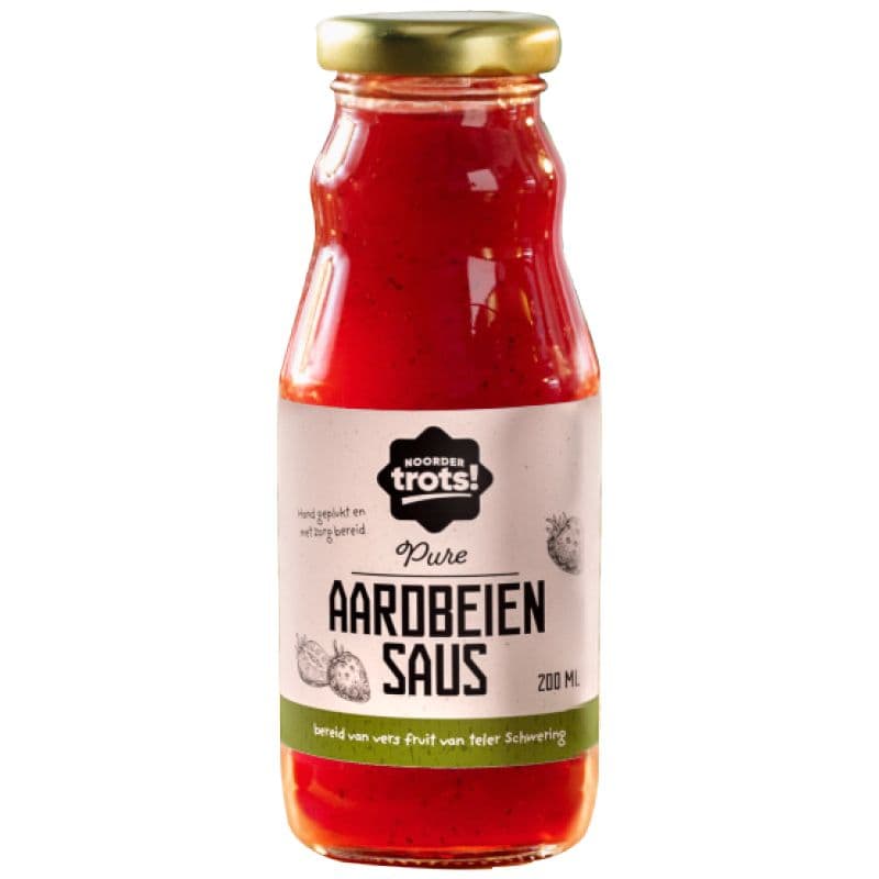 Noordertrots Dessert Saus Aardbeien