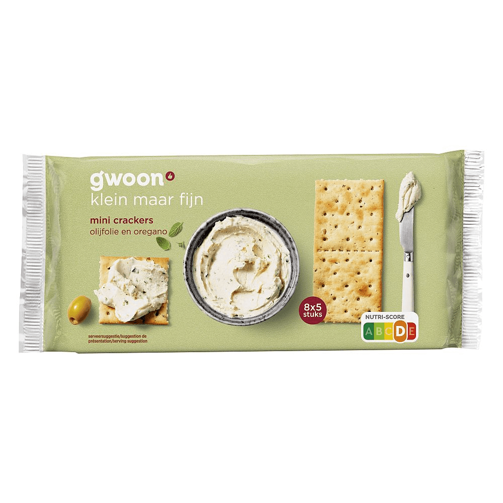 G'woon Crackers Olijf Oregano