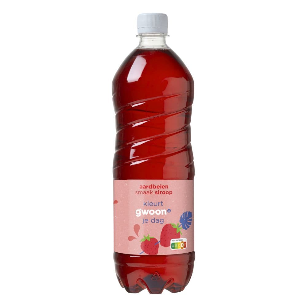 g'woon Limonadesiroop Aardbei
