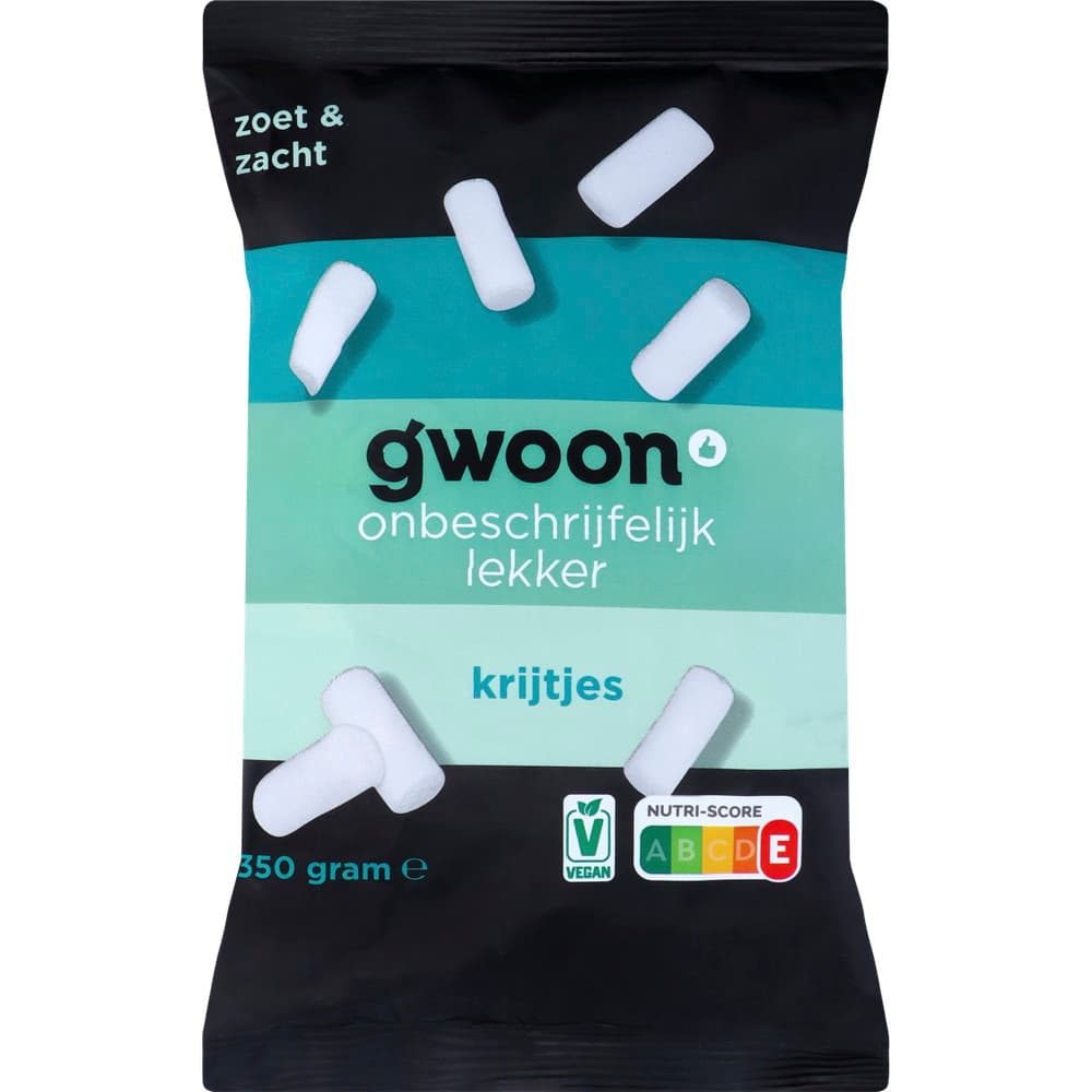 g'woon Witte krijtjes