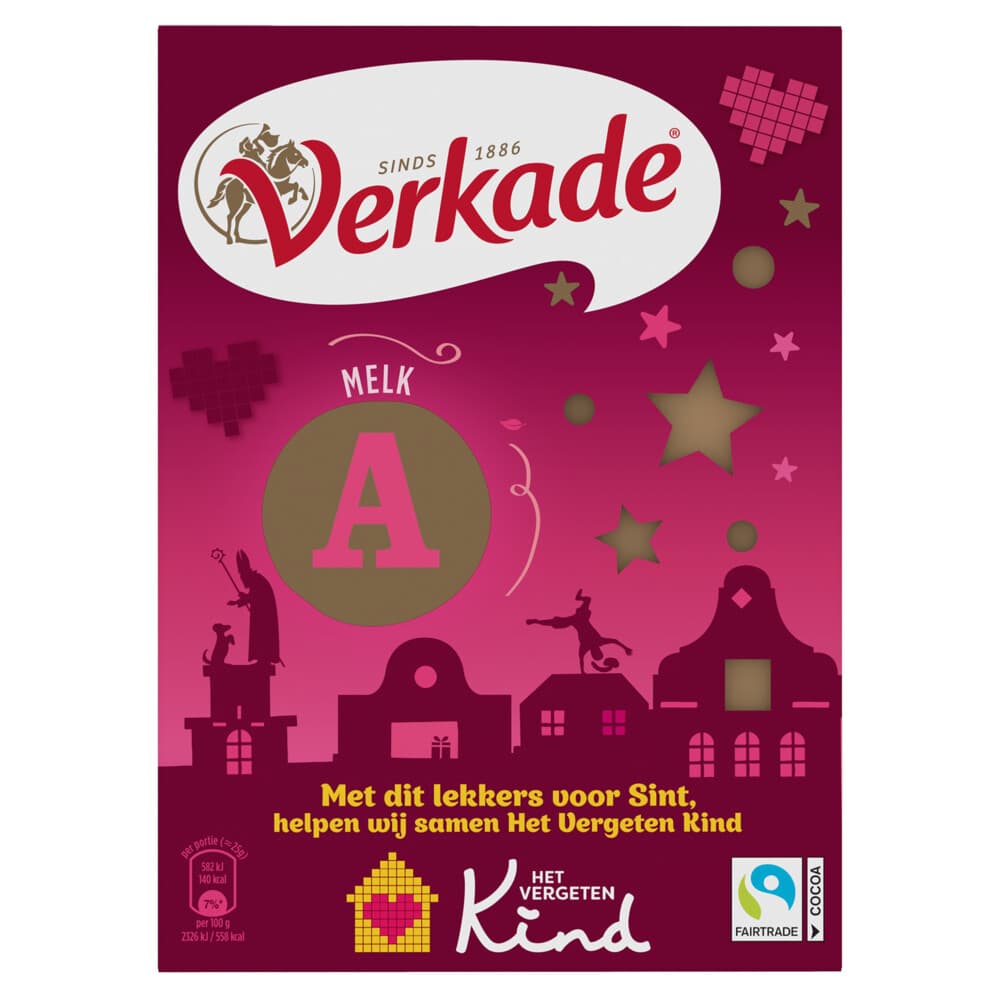 Verkade Chocoladeletter melk