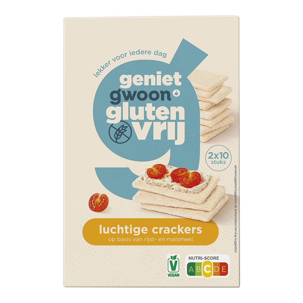 G'woon Gwoon Luchtige Crackers glutenvrij
