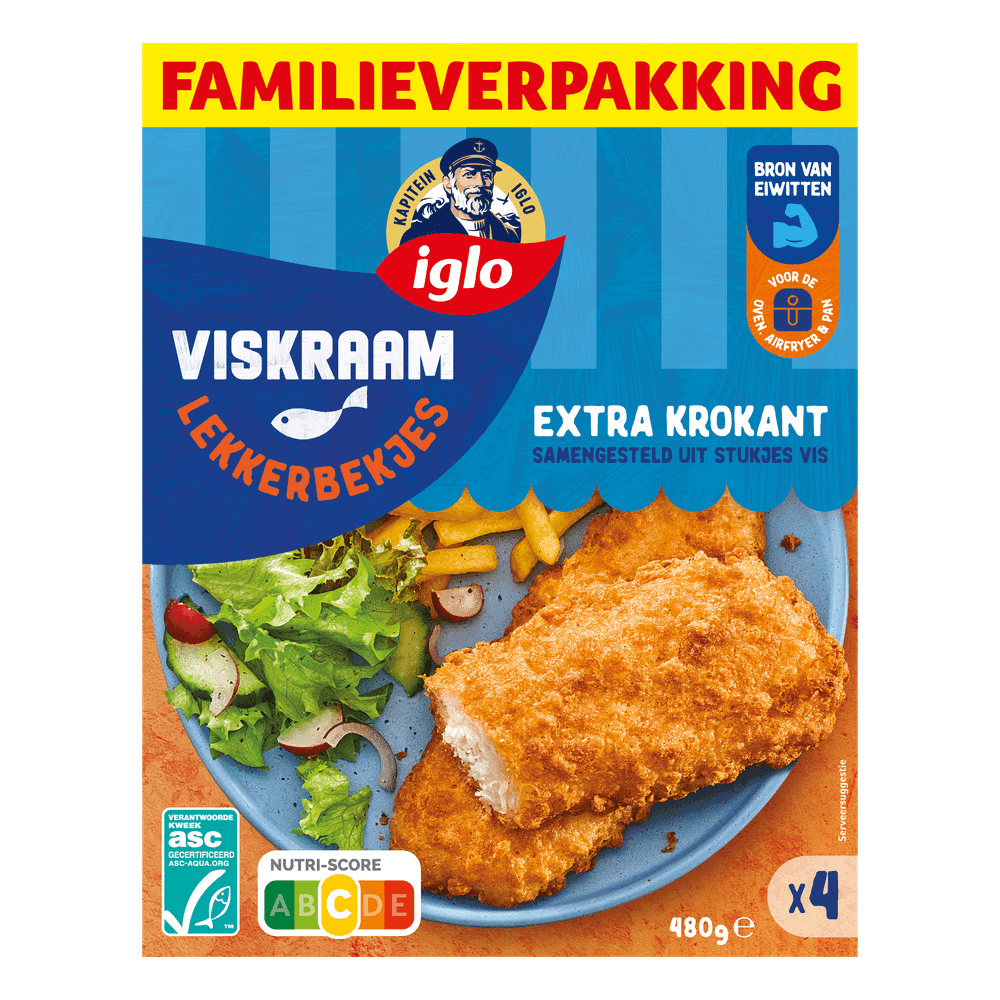 Iglo Viskraam Lekkerbekjes familieverpakking