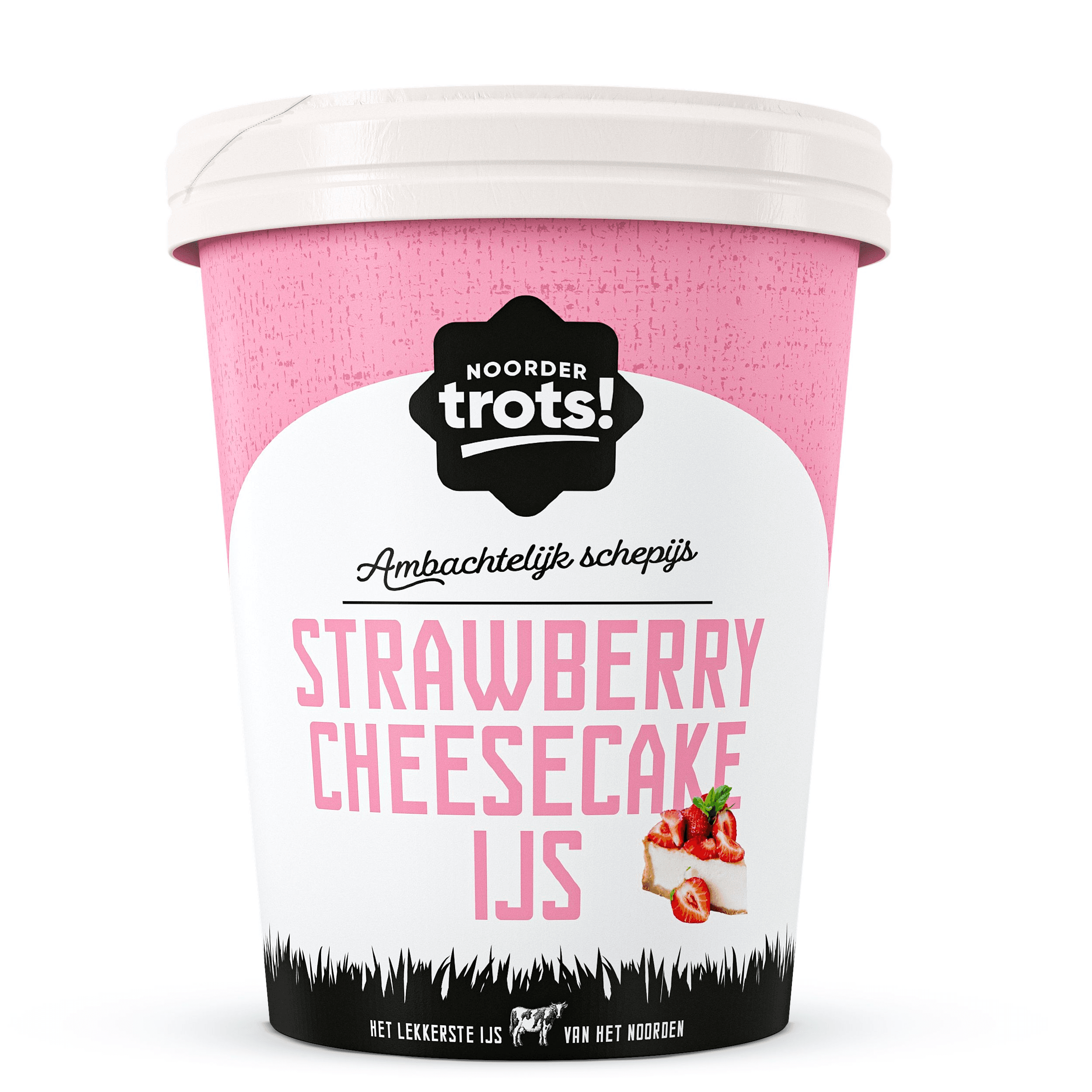 Noordertrots strawberry cheesecake ijs
