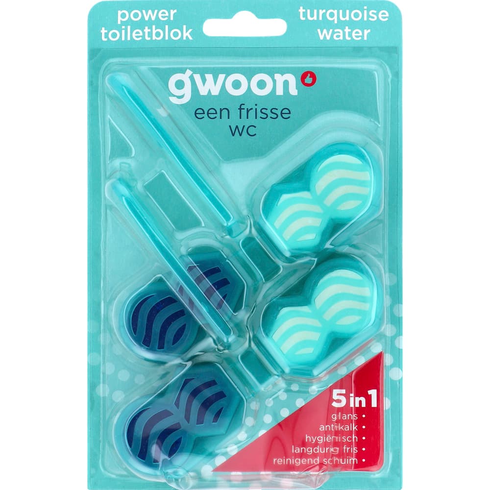 G'woon Toiletblok power turquoise