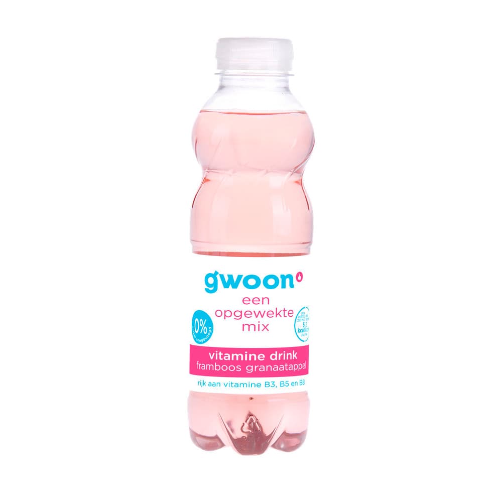 G'woon Vitaminewater Framboos-Granaatappel