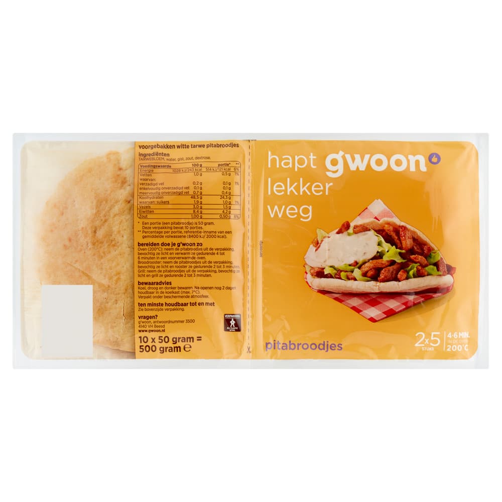 G'woon Pitabroodjes