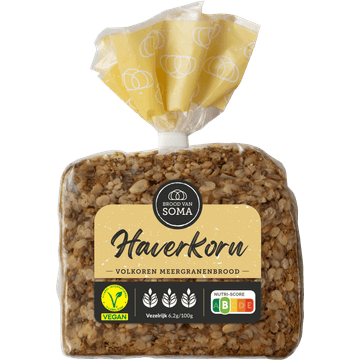 Brood van Soma Haverkorn Volkoren Meergranenbrood 400 g