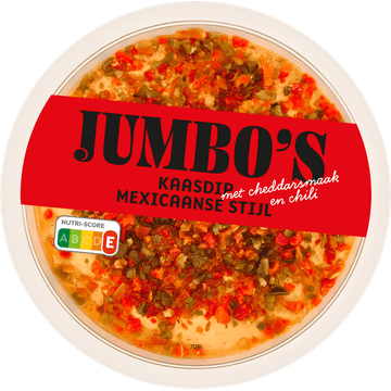 Jumbo's Kaasdip Mexicaanse Stijl met Cheddarsmaak en Chili 150 g