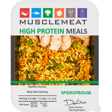 Muscle Meat High Protein Meals Kipfilet Chunks Base Nasi Goreng 450 g