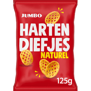 Jumbo Harten Diefjes Naturel Chips 125 g