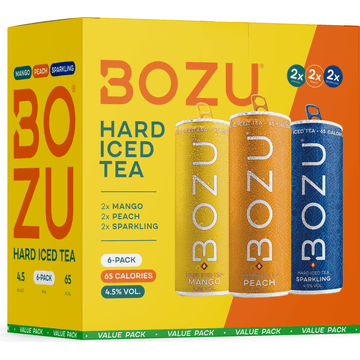 Bozu Iced Tea Mixpack Peach-Mango-Sparkling 6x250ML