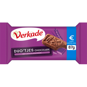 Verkade Duo'tjes Chocolade koekjes