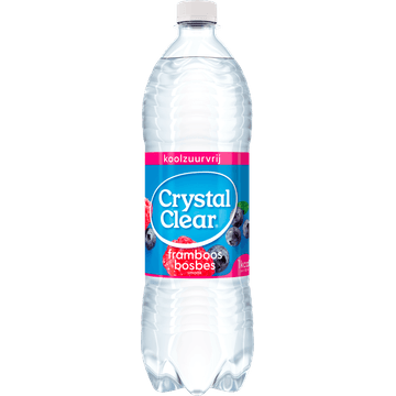 Crystal Clear Koolzuurvrij Framboos Bosbes 1L