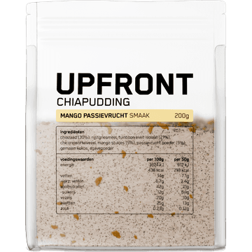 Upfront Chiapudding met Gevriesdroogde Mango en Passievrucht 200g