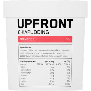 Upfront Chiapudding Cup Framboos 50g