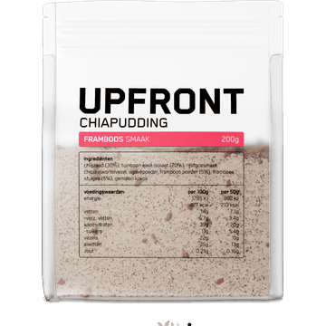 Upfront Chiapudding met Gevriesdroogde Framboos 200g