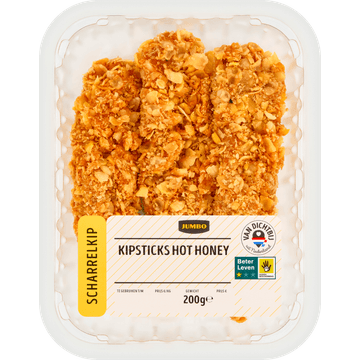 Jumbo Kipsticks Hot Honey Scharrelkip 200 g