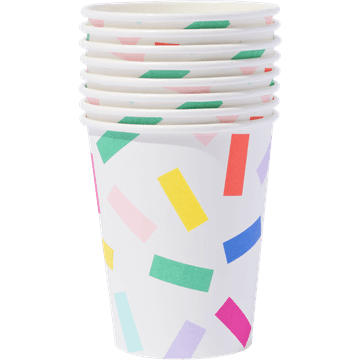 HEMA bekers papier kleur 8 stuks